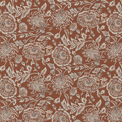 Coated  Cotton MEHAR Brown / Ecru